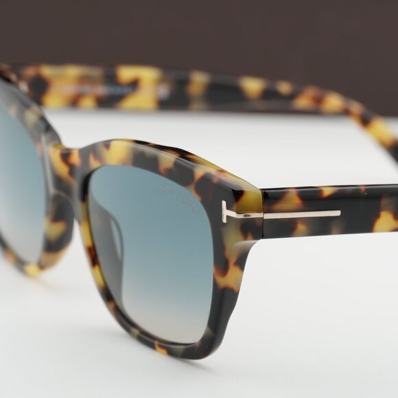 Tom Ford Lauren-02 FT0614 55B Square Sunglasses - Havana/Smoke main image 8